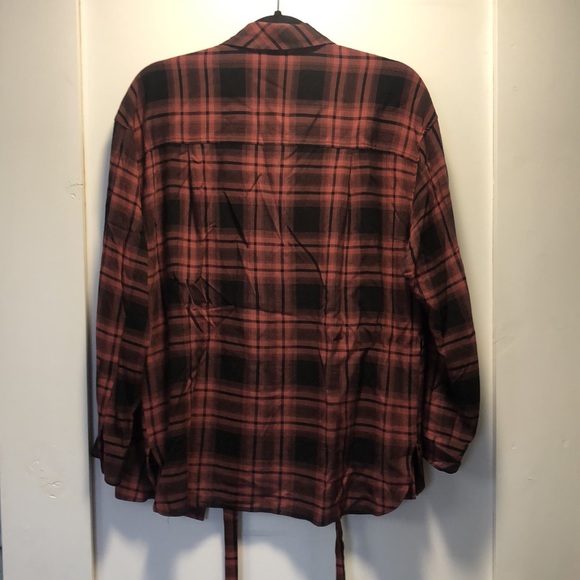 COPY - All Saints plaid medium size wrap top - Picture 4 of 6